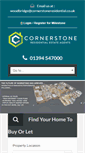 Mobile Screenshot of cornerstoneresidential.co.uk